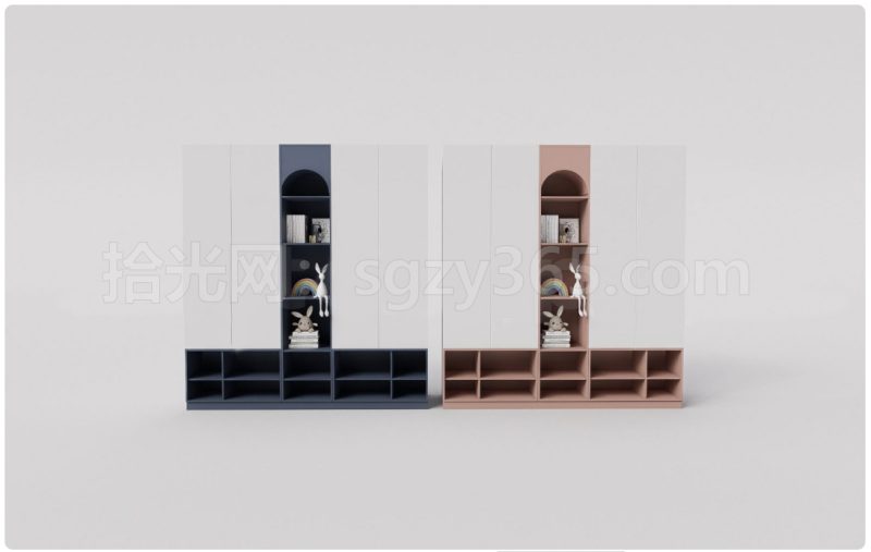 27001.SketchUp 儿童衣柜模型 3D 模型-拾光资源网丨专注素材资源|软件|软件插件|软件问题|软件教程|Adobe软件|免费下载