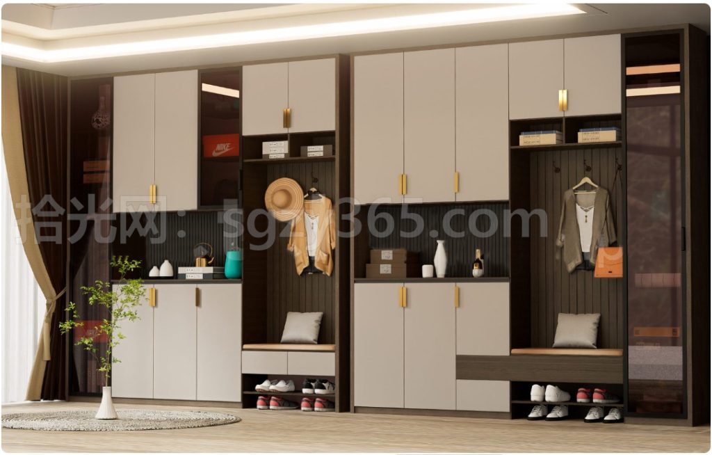 图片[2]-26001.SketchUp 鞋柜组合套 3D 模型