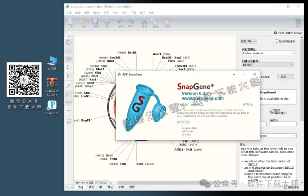 图片[19]-SnapGene 6.0.2(生物学实验设计和分析)中文破解版详细安装图文教程：附下载地址