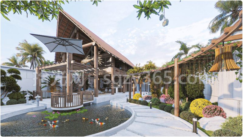 18001.SketchUp 别墅外观场景模型-拾光资源网丨专注素材资源|软件|软件插件|软件问题|软件教程|Adobe软件|免费下载