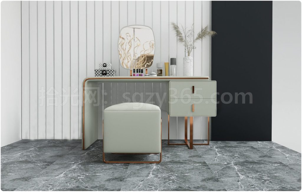 图片[1]-27318.SketchUp化妆台 梳妆台 化妆桌 3D 模型