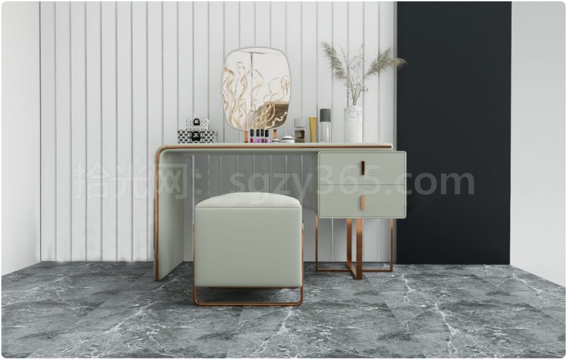 27318.SketchUp化妆台 梳妆台 化妆桌 3D 模型-拾光资源网丨专注素材资源|软件|软件插件|软件问题|软件教程|Adobe软件|免费下载