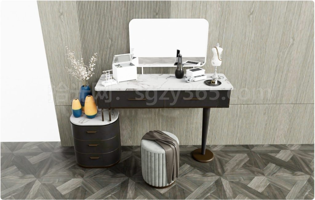 图片[2]-27326.SketchUp化妆台 梳妆台 化妆桌 3D 模型