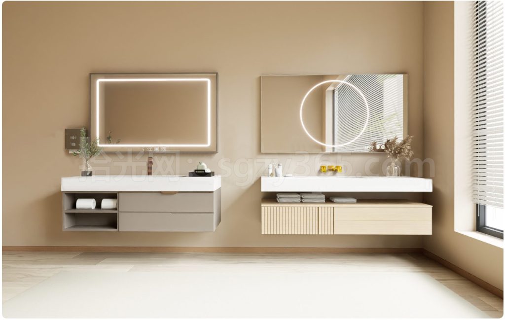 图片[1]-17325.SketchUp洗手盆 台盆 洗脸盆 浴室柜柜组合 3D 模型