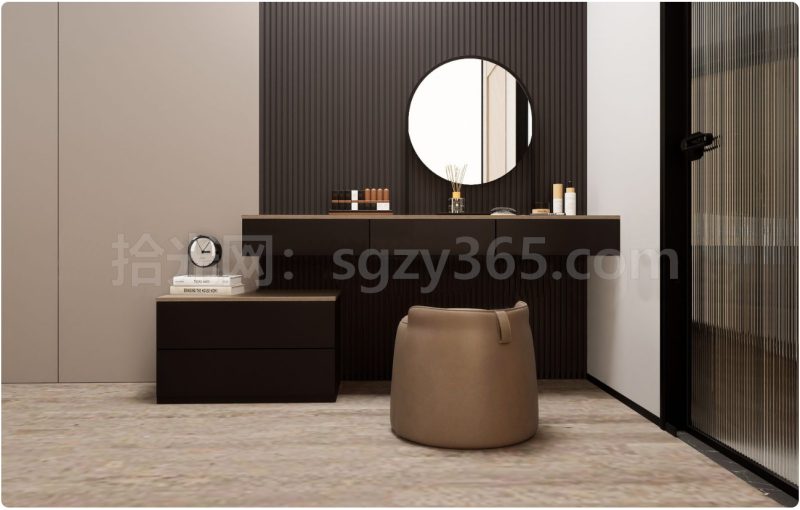 27331.SketchUp化妆台 梳妆台 化妆桌 3D 模型-拾光资源网丨专注素材资源|软件|软件插件|软件问题|软件教程|Adobe软件|免费下载