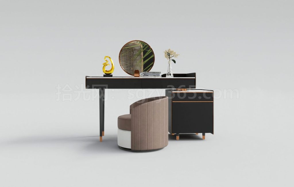 图片[1]-27332.SketchUp化妆台 梳妆台 化妆桌 3D 模型