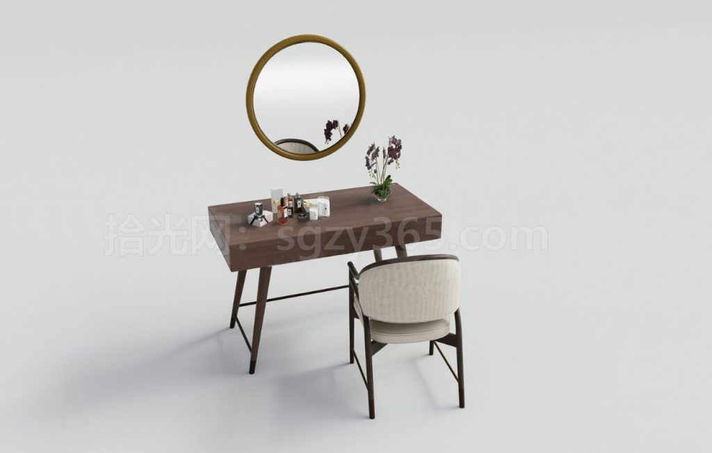 图片[2]-27333.SketchUp化妆台 梳妆台 化妆桌 3D 模型