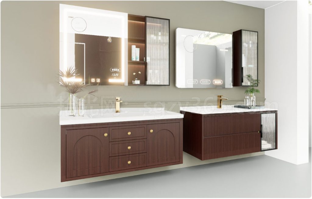 图片[2]-17326.SketchUp洗手盆 台盆 洗脸盆 浴室柜柜组合 3D 模型