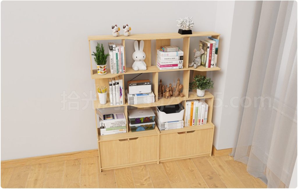 图片[2]-19334.SketchUp 儿童家具套装 多功能书架 3D 模型