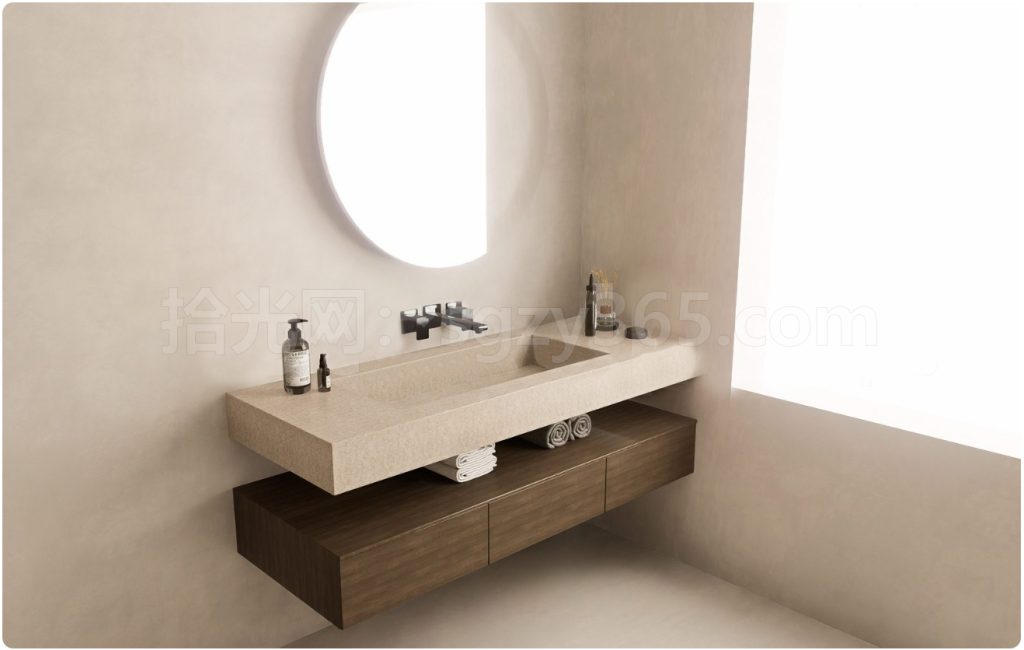 图片[2]-17328.SketchUp洗手盆 台盆 洗脸盆 浴室柜柜组合 3D 模型