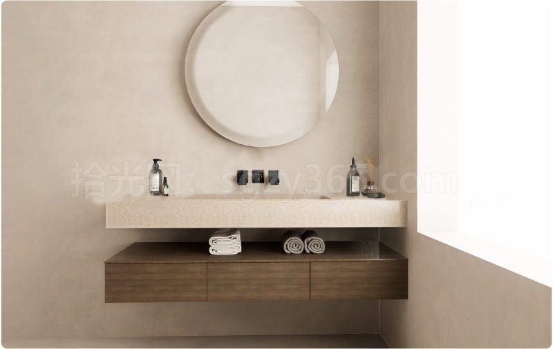 17328.SketchUp洗手盆 台盆 洗脸盆 浴室柜柜组合 3D 模型-拾光资源网丨专注素材资源|软件|软件插件|软件问题|软件教程|Adobe软件|免费下载