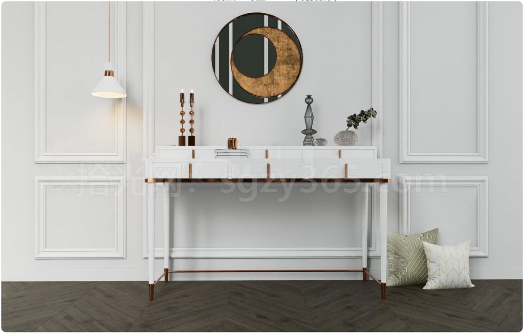 图片[1]-27313.SketchUp化妆台 梳妆台 3D 模型