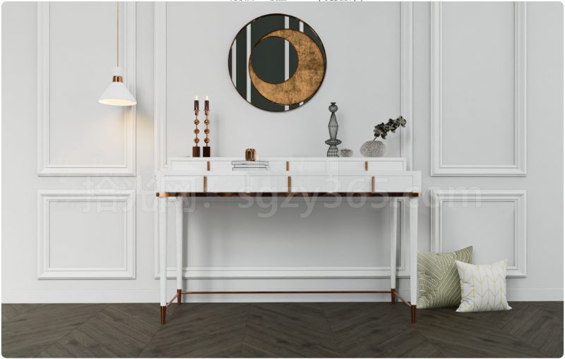 27313.SketchUp化妆台 梳妆台 化妆桌 3D 模型-拾光资源网丨专注素材资源|软件|软件插件|软件问题|软件教程|Adobe软件|免费下载