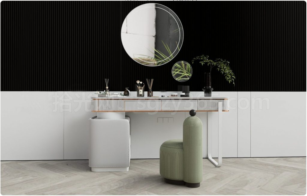 图片[1]-27315.SketchUp化妆台 梳妆台 化妆桌 3D 模型