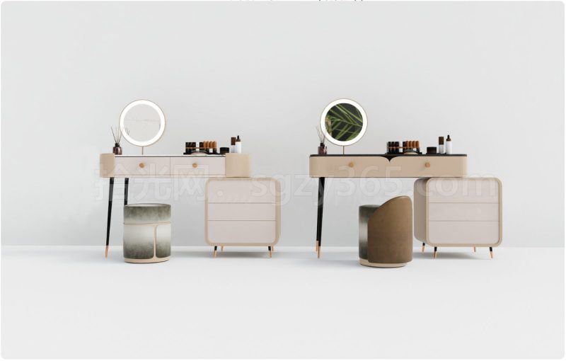 27316.SketchUp化妆台 梳妆台 化妆桌 3D 模型-拾光资源网丨专注素材资源|软件|软件插件|软件问题|软件教程|Adobe软件|免费下载