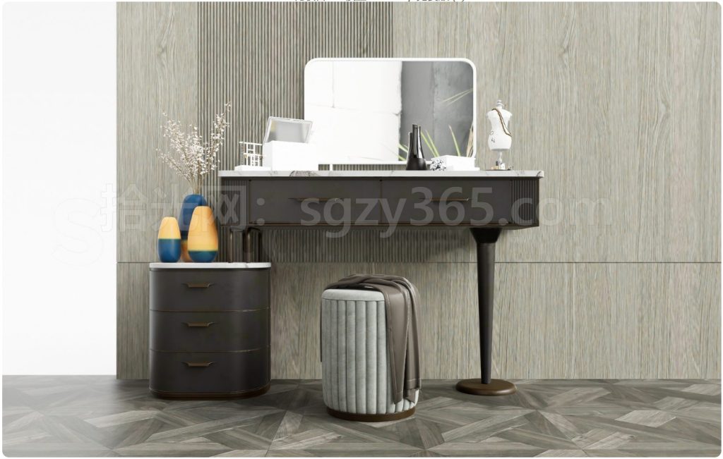 图片[1]-27326.SketchUp化妆台 梳妆台 化妆桌 3D 模型