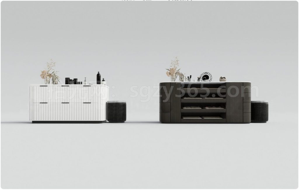 图片[1]-27330.SketchUp化妆台 梳妆台 化妆桌 3D 模型