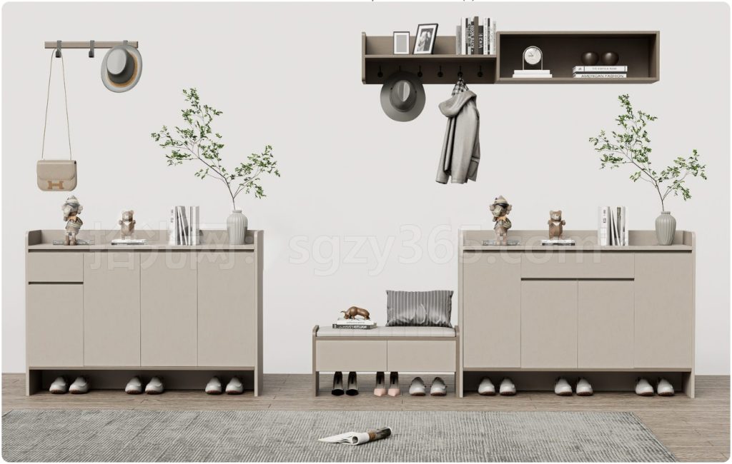 图片[1]-26334.SketchUp 鞋柜组合套 3D 模型