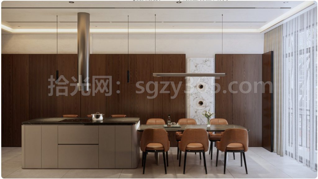 图片[2]|18009.SketchUp 厨房室内模型 SU模型 3D模型|拾光资源网｜SU 模型_3D 室内软装模型_草图大师设计素材各类软件下载站