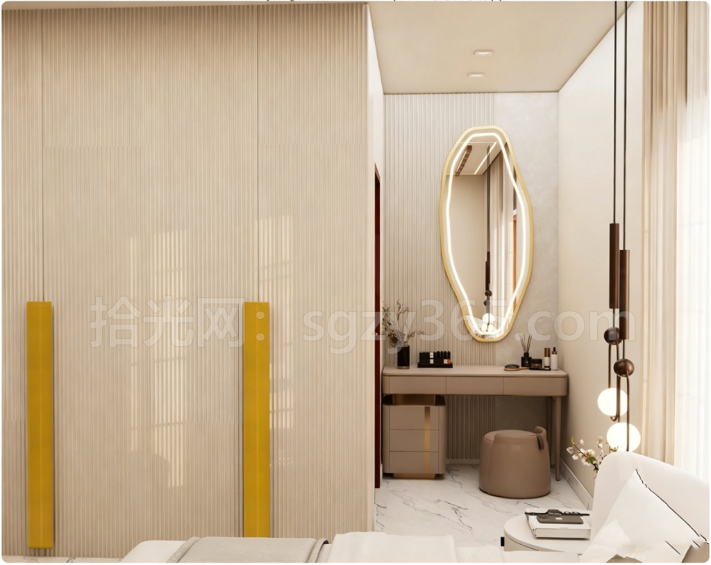 图片[3]|18014.SketchUp 卧室室内模型 SU模型 3D模型|拾光资源网｜SU 模型_3D 室内软装模型_草图大师设计素材各类软件下载站