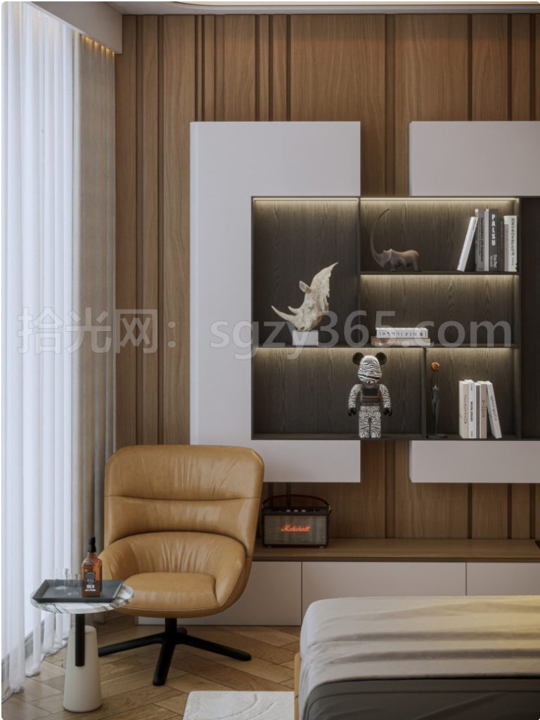 图片[5]|18011.SketchUp 卧室室内模型 SU模型 3D模型|拾光资源网｜SU 模型_3D 室内软装模型_草图大师设计素材各类软件下载站