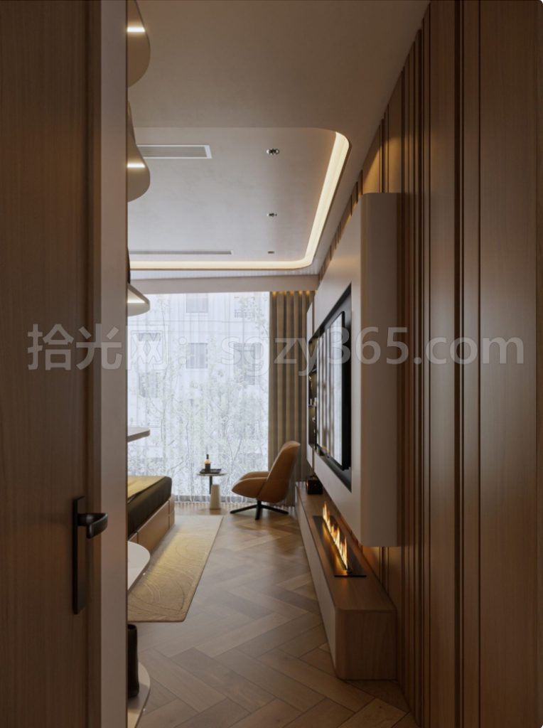 图片[6]|18011.SketchUp 卧室室内模型 SU模型 3D模型|拾光资源网｜SU 模型_3D 室内软装模型_草图大师设计素材各类软件下载站