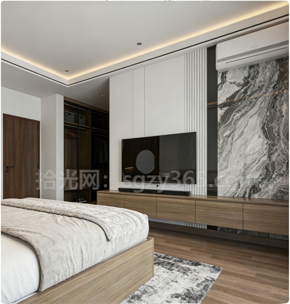 图片[7]|18004.SketchUp 卧室室内模型 SU模型 3D模型|拾光资源网｜SU 模型_3D 室内软装模型_草图大师设计素材各类软件下载站